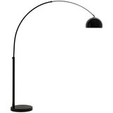 Kave Home Črna stoječa svetilka s kovinskim senčilom (višina 160 cm) Madali – Cene