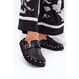 Big Star Leather Clogs Ladies On Platform | ePonuda.com
