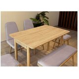 Hanah home vina mini 03 0701 oak soho grey (produžni set trpezarijskih stolova i stolica (6 komada)) | ePonuda.com