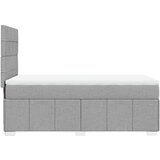  Box spring krevet s madracem svjetlosivi 90x190 cm od tkanine | shoptok.hr