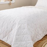 Bianca Belo/bež bombažno prešito otroško pregrinjalo 135x190 cm Mini Star & Stripes – | Shoptok.si