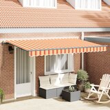 vidaXL Skrovita tenda Žuta i narančasta i bijela | shoptok.hr