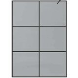  Zid za walk-in tuš Crna 140 x 195 cm Staklo otporno na udarce | shoptok.hr