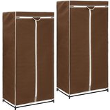 vidaXL Garderobne omare 2 kosa 75x50x160 cm rjave Cene
