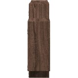  Zidna polica boja smeđeg hrasta 159x18x65 cm konstruirano drvo | Eponuda.com