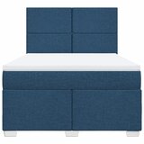  Krevet s oprugama i madracem plavi 160x200 cm od tkanine | shoptok.hr