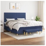 vidaXL Krevet s oprugama i madracem plavi 180x200 cm od tkanine Cijene
