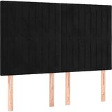  Krevet s oprugama i madracem crni 140x200 cm baršunasti | shoptok.hr