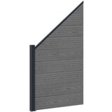 PANEL ograde 9 pcs WPC i aluminij Siva | shoptok.hr