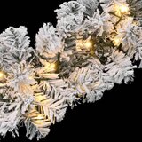 vidaXL Božićna girlanda s LED svjetlima zelena 5 m PVC | shoptok.hr