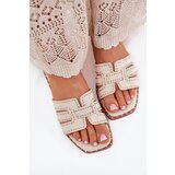 Boto Embellished flat sandals beige Anniles | shoptok.hr