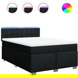 Maison Chic Box spring postelja - Vzmetna postelja z vzmetnico črna 160x200 cm blago SL11170, (21884254) | Shoptok.si