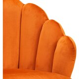MID.YOU FOTELJ, oranžna, ekru les, tekstil | Shoptok.si