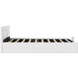  Hidraulični okvir za krevet umjetna koža LED bijeli 140x200 cm | shoptok.hr