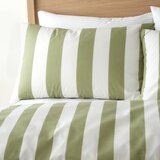 Catherine Lansfield Zelena/kremno bela enojna posteljnina 135x200 cm Cove Stripe – | Shoptok.si