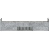  Kreveta s uzglavljem i podnožjem boja betona 90 x 200 cm | shoptok.hr