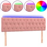  LED uzglavlje ružičasto 144x7x78/88 cm baršunasto | Eponuda.com