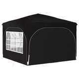  Rastezljivi šator za zabave 290 x 290 x 245 cm Crna | shoptok.hr