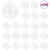 vidaXL Set Božićnih Ukrasnih Kuglica 200 pcs Ø 5 cm | shoptok.hr