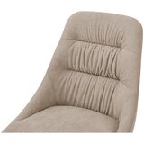 CARRYHOME stol, kovina, tekstil rjavosiva | Shoptok.si