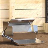 Feeder s nogom za piliće Srebrno 50 x 40 x 29 cm Cinkani čelik Cijene