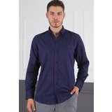 Dewberry G719 MEN'S SHIRT-NAVY-BURGUNDY | shoptok.hr