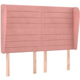  Vzglavje z ušesi roza 147x23x118/128 cm žamet, (20794026) | Shoptok.si
