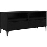 TV ormar Crni hrast 100 x 34 5 x 44 5 cm Obrađeno drvo i čelik | shoptok.hr