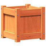 Maison Chic Vrtno cvetlično korito - Cvetlični Lonec voščeno rjavo 31x31x31 cm trdna borovina, (21789397) Cene