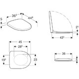 Geberit 500.331.01.1 Selnova WC deska | Shoptok.si