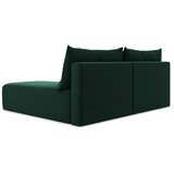 Makamii Temno zelena žametna raztegljiva/s prostorom za shranjevanje kotna sedežna garnitura (desni kot/z ležalnikom) Kalena – | Shoptok.si