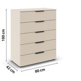 Rauch Möbel KOMODA, barve šampanjca | Shoptok.si