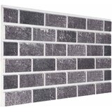  Zidne panele 10 pcs Crna i Siva 100 x 50 cm EPS pjena | shoptok.hr
