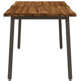  120 x 90 x 75 cm Čvrsto drvo akacije Prirodna i kava Pravokutni - Prirodno kava 120 x 90 x 75 cm Živi rub | shoptok.hr