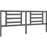 Uzglavlje za krevet sivo 206 x 4 x 100 cm od masivne borovine | shoptok.hr