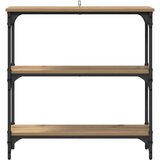 vidaXL Konzolni stol s policom hrast artisan 75 x 22.5 x 75 cm u