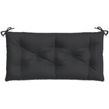  Jastuk za vrtnu klupu crni 100 x 50 x 7 cm od tkanine Oxford | Eponuda.ba