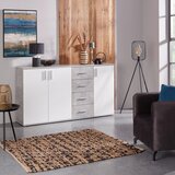Mömax komoda ina 04, siva, bela | Shoptok.si