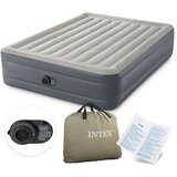 Intex Veliki dušek na naduvavanje sa ugrađenom pumpom za dvoje, Sivi | Eponuda.com