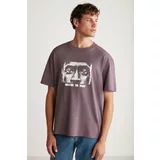 GRIMELANGE T-Shirt - Purple - Oversize
