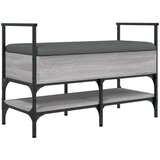  The Living Store Klop za čevlje siva sonoma 85,5x42x57,5 cm inženirski les - Klop Za Čevlje, (21448447) | Shoptok.si