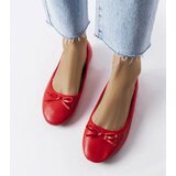 Gemre Red ballet flats with a bow Vaillancour | shoptok.hr