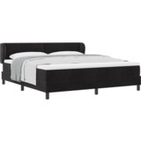 Box Spring Krevet s Madracem Crna 180x200 cm Baršun | shoptok.hr