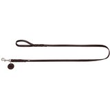Hunter povodec za pse Solid Education 11 mm/110 cm, usnje temnorjava | Shoptok.si