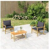  Vrtni stolić za kavu 90 x 55 x 37 cm od bambusa | shoptok.hr