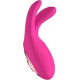 punjivi vibrator za klitoris s 3 zupca (ružičasti)