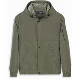 Ombre Men's functional transitional jacket with hood - olive | Shoptok.si