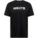 Hurley Tehnička sportska majica crna / bijela