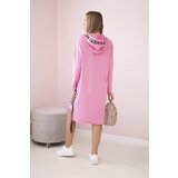 Kesi Hooded dress with print light pink | shoptok.hr