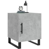  Noćni ormarići 2 kom boja betona 40x40x50 cm konstruirano drvo | shoptok.hr